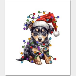 Christmas Puppy Posters and Art